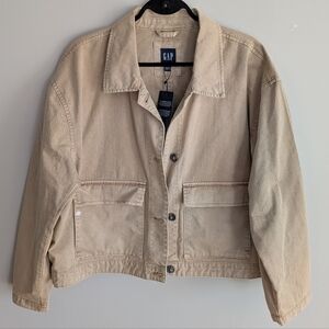 GAP NWT Cropped Utility Jacket XXL